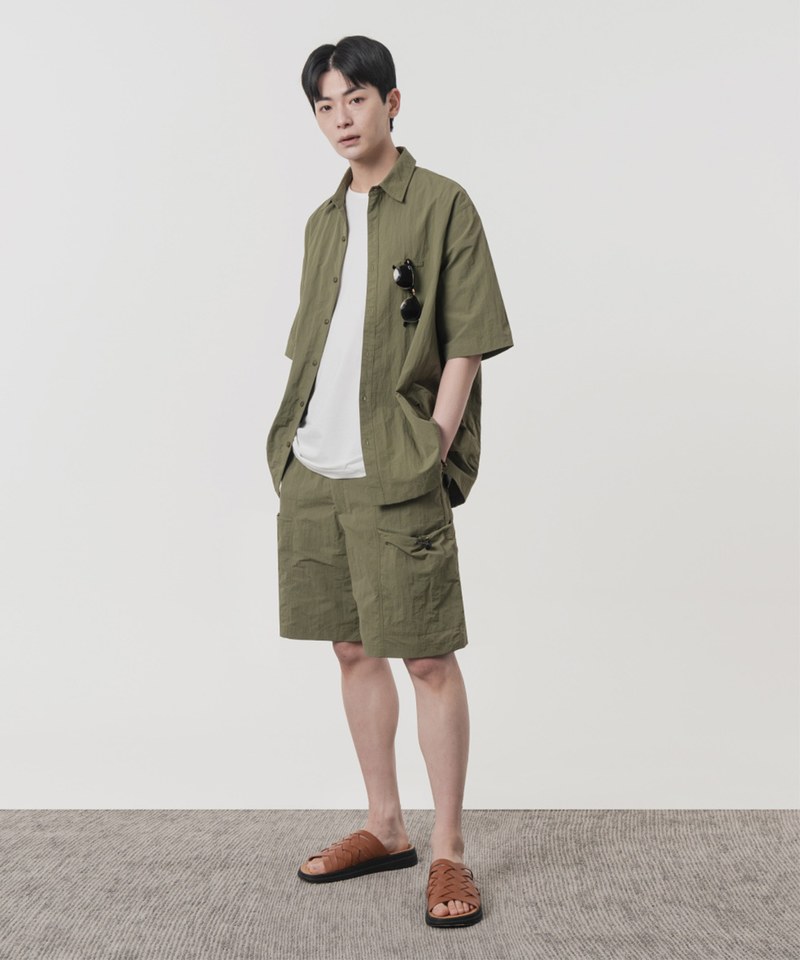 尼龍休閒短褲 SIDE POCKET HALF PANTS