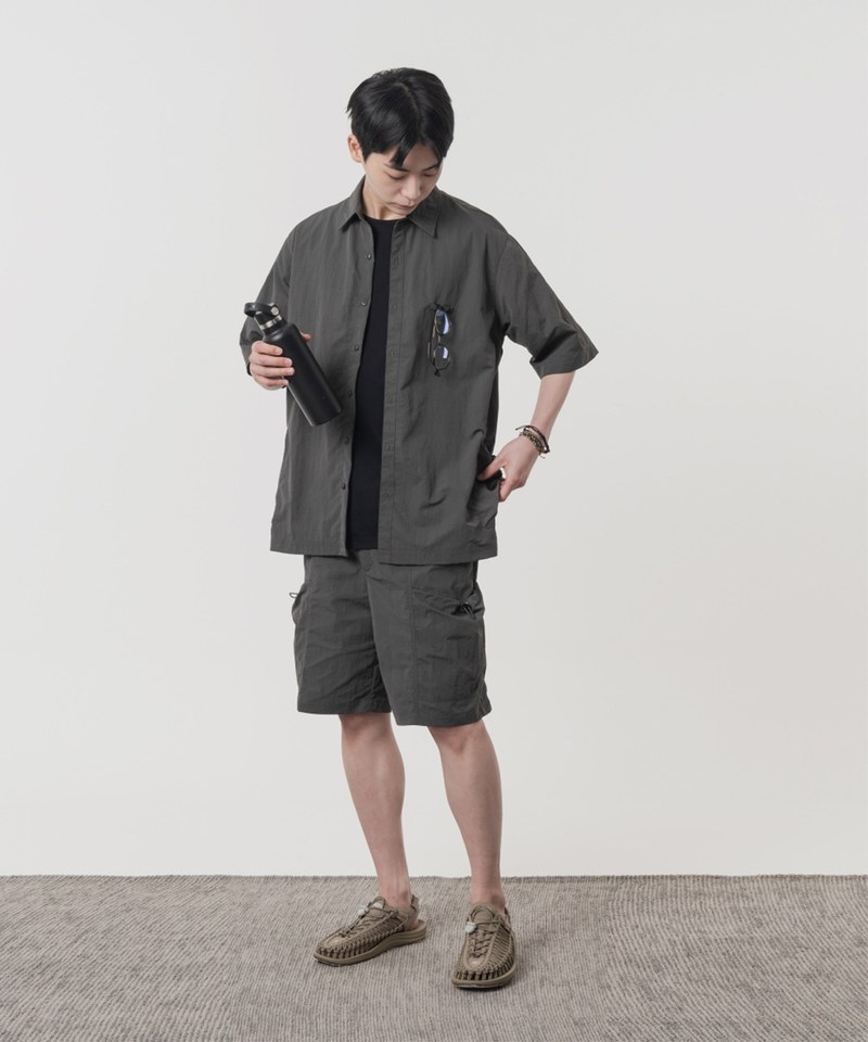尼龍休閒短褲 SIDE POCKET HALF PANTS