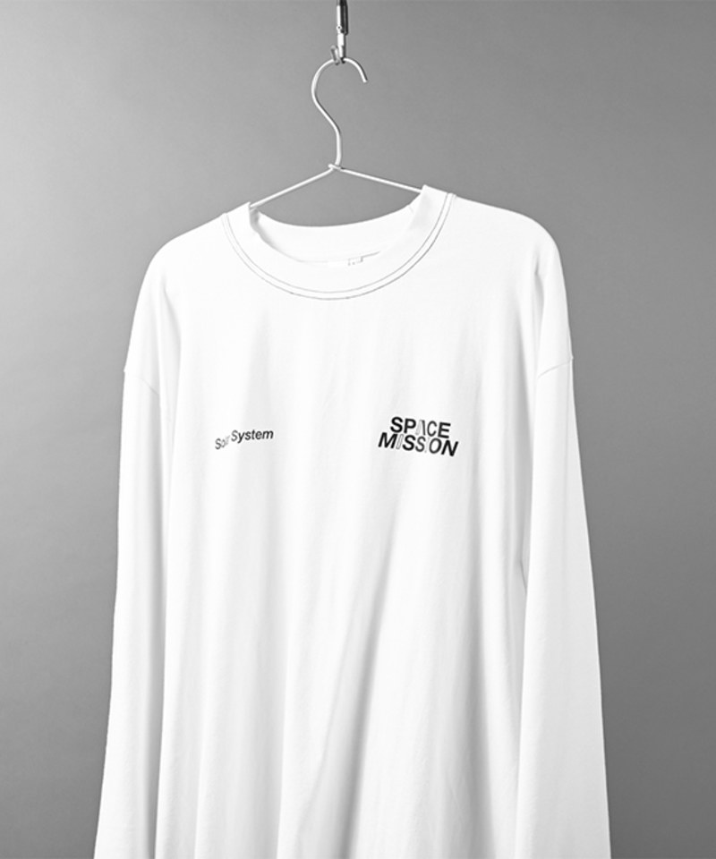 SPACE MISSION 縫線長袖T-shirt