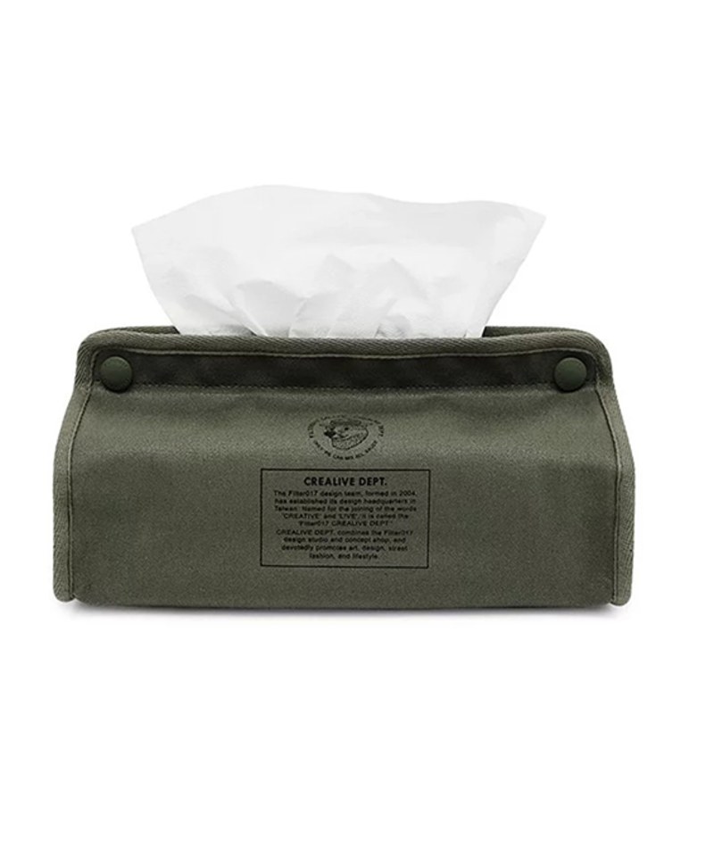 Mix Badger Waxed Canvas Tissue Cover 米斯獾上蠟帆布紙巾套