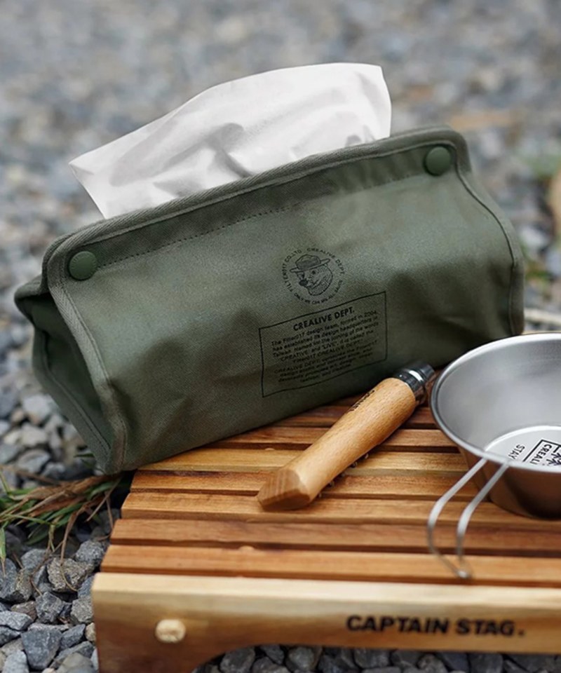 Mix Badger Waxed Canvas Tissue Cover 米斯獾上蠟帆布紙巾套