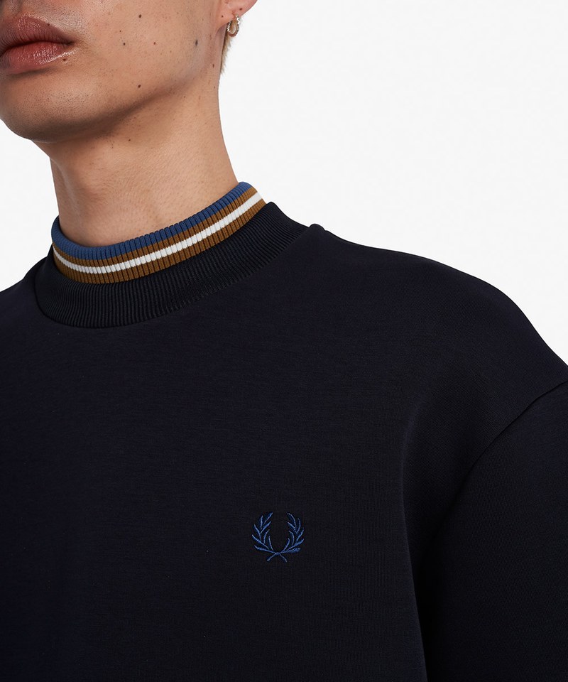 M4632 KNITTED RIB SWEATSHIRT 針織羅紋領口長袖上衣