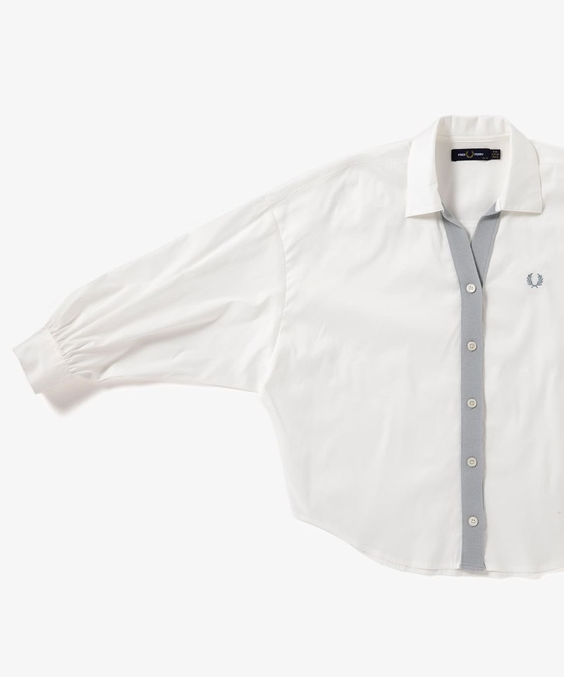 F8674 RIBBED SHIRT CARDIGAN 羅紋滾邊開襟衫