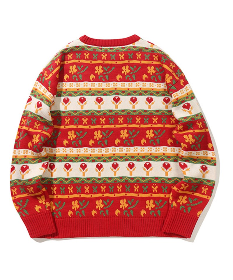 圖案針織毛衣 Blooming Fair Isle Sweater