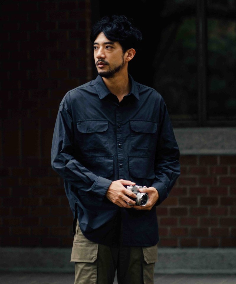 記憶MODAL多口袋襯衫