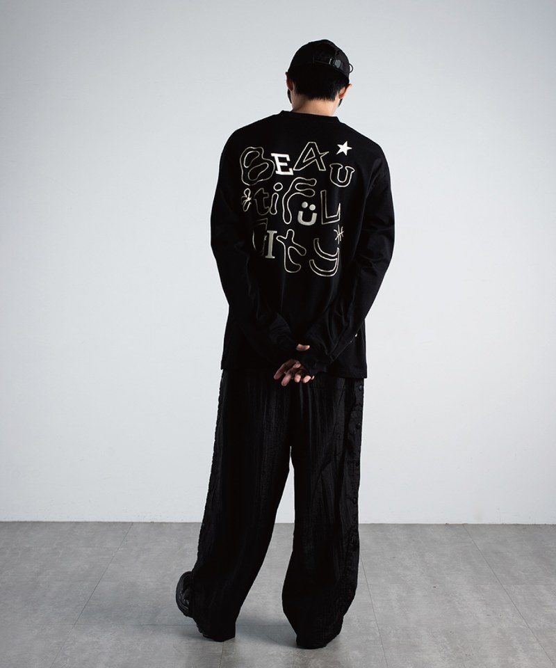 nozzle quiz X SENSE OF PLACE 聯名長Tee BTFC Print LS Tee