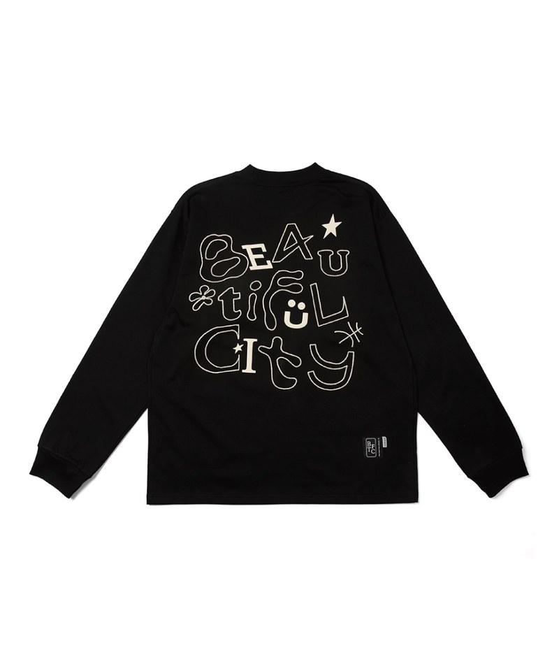 nozzle quiz X SENSE OF PLACE 聯名長Tee BTFC Print LS Tee