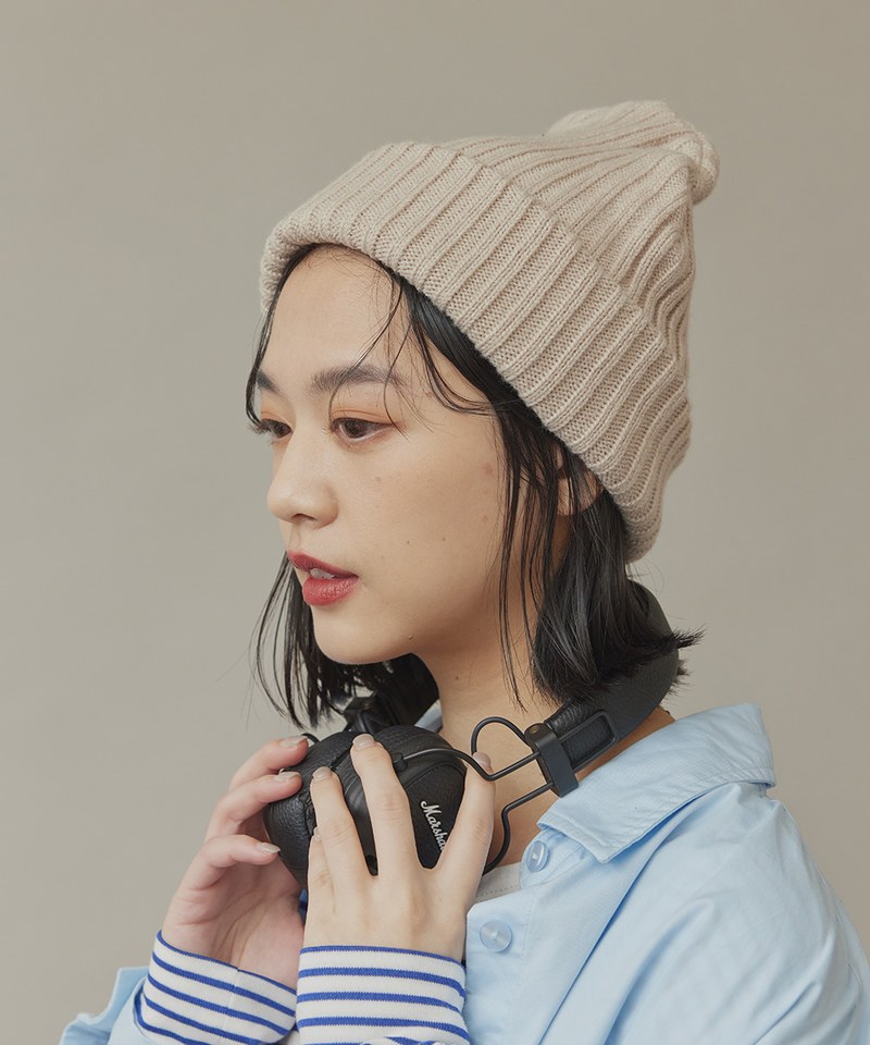 厚織毛帽