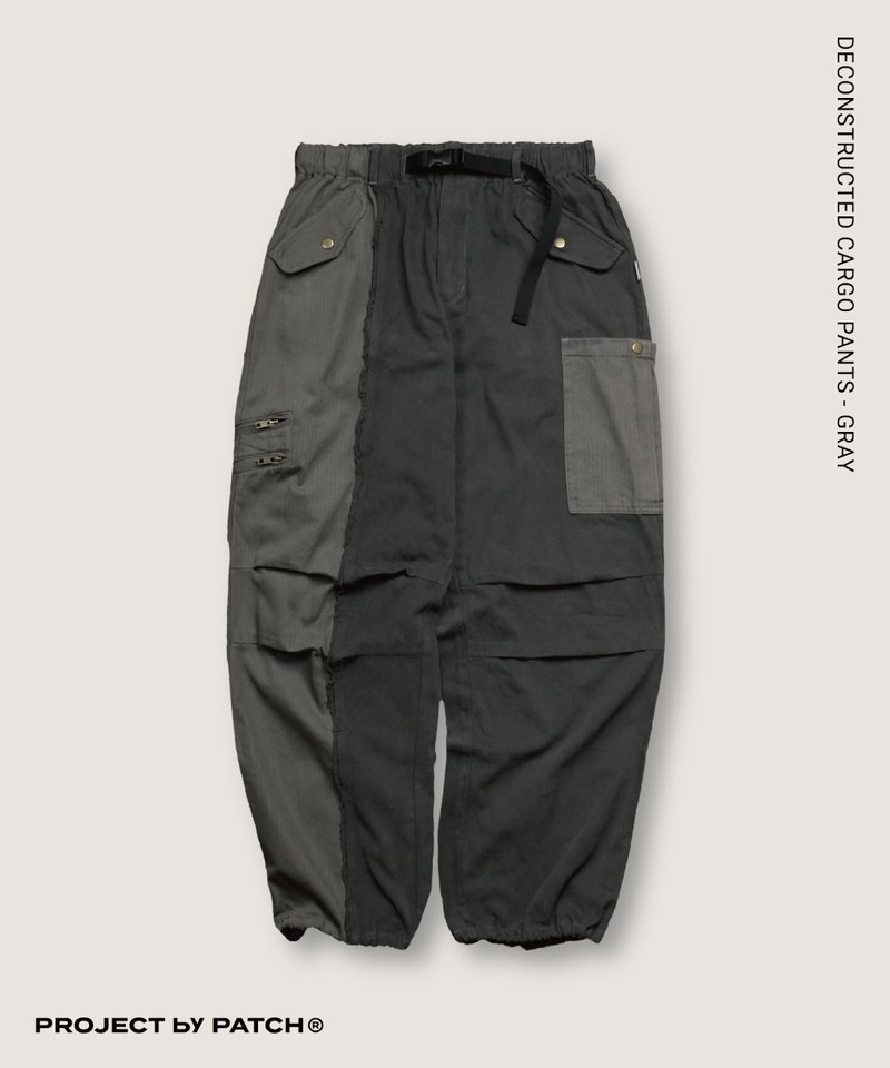 拼布抽鬚長褲 DECONSTRUCTED CARGO PANTS