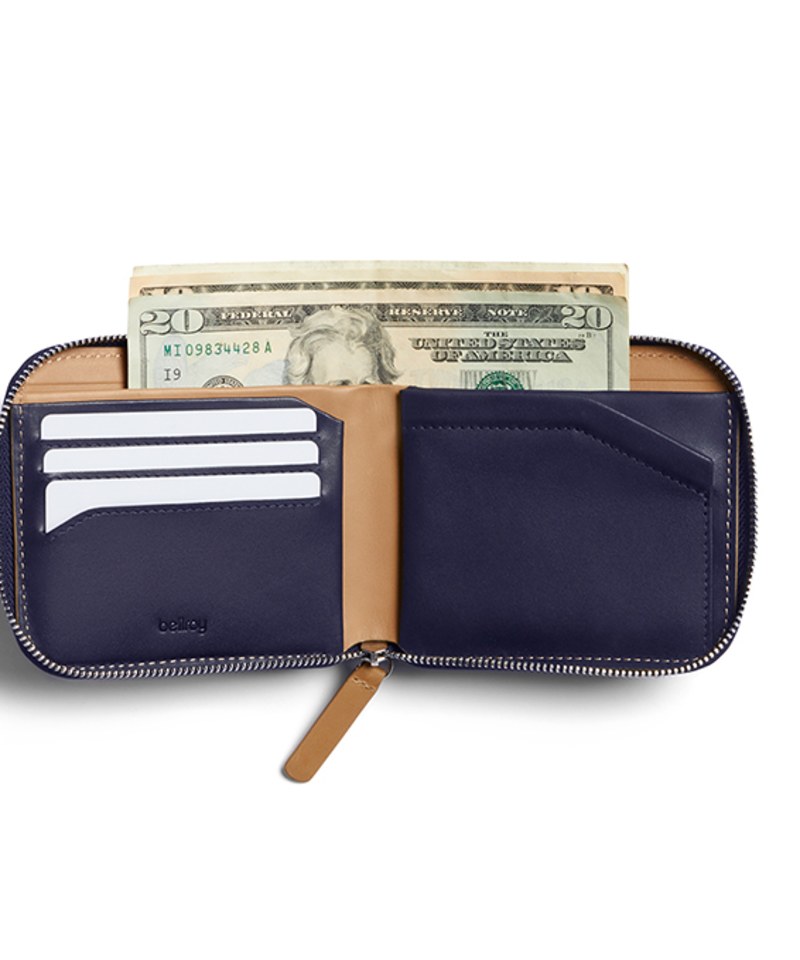 Zip Wallet 真皮拉鍊錢包