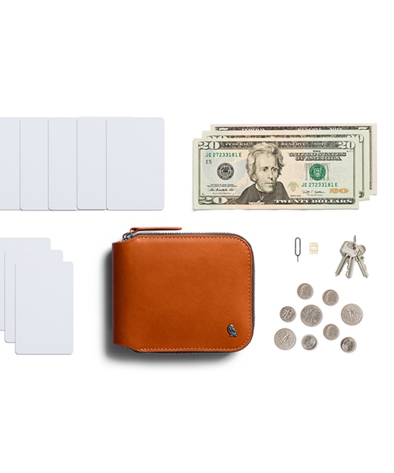 Zip Wallet 真皮拉鍊錢包