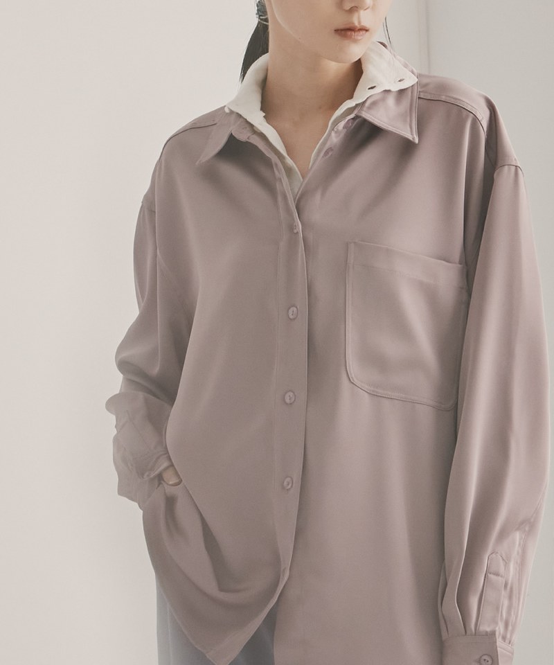 Silky Drape Volume Shirt