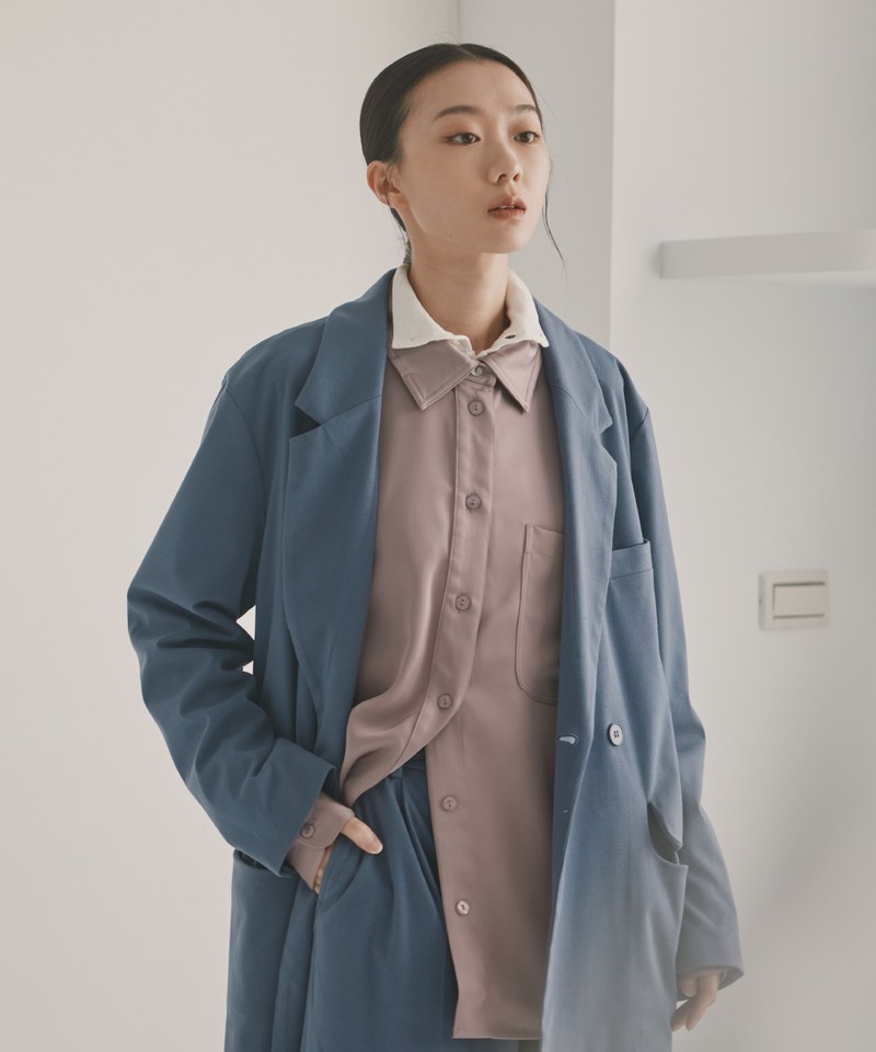 Silky Drape Volume Shirt