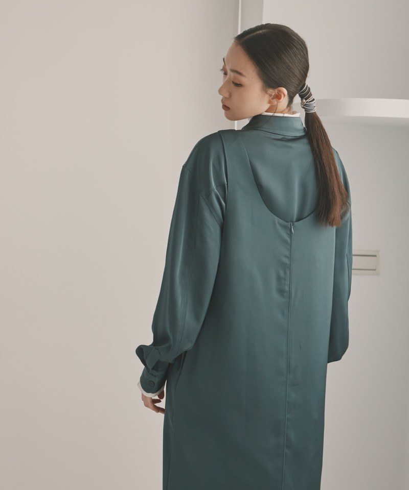 Silky Drape Volume Shirt