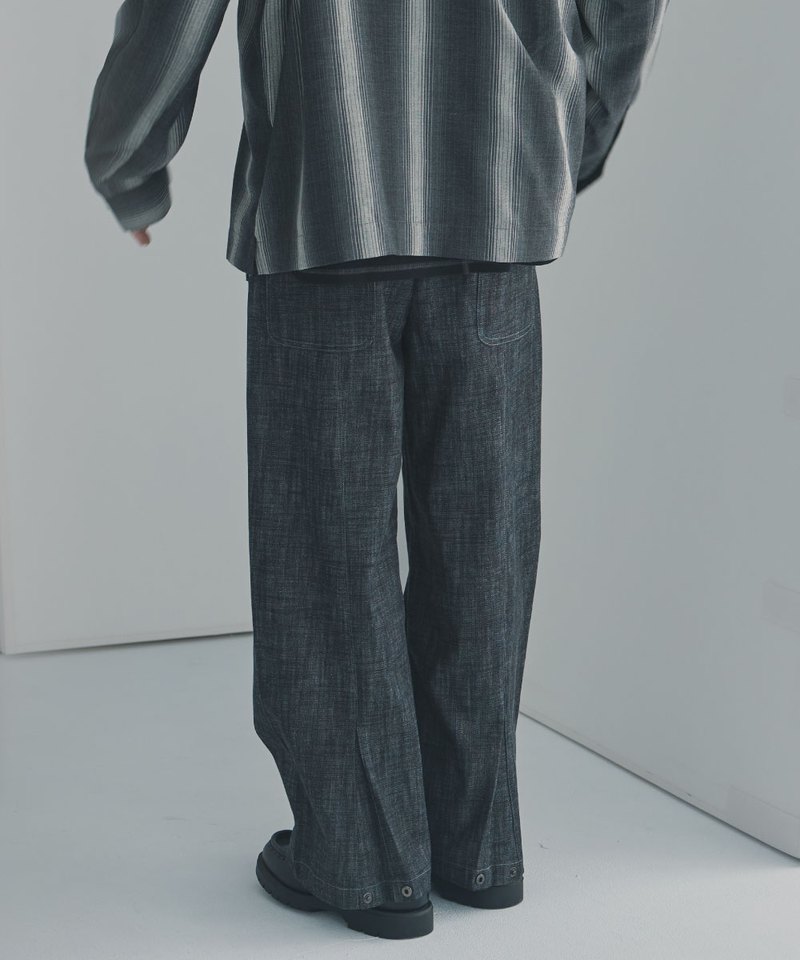 Curve Cut Denim Trousers
