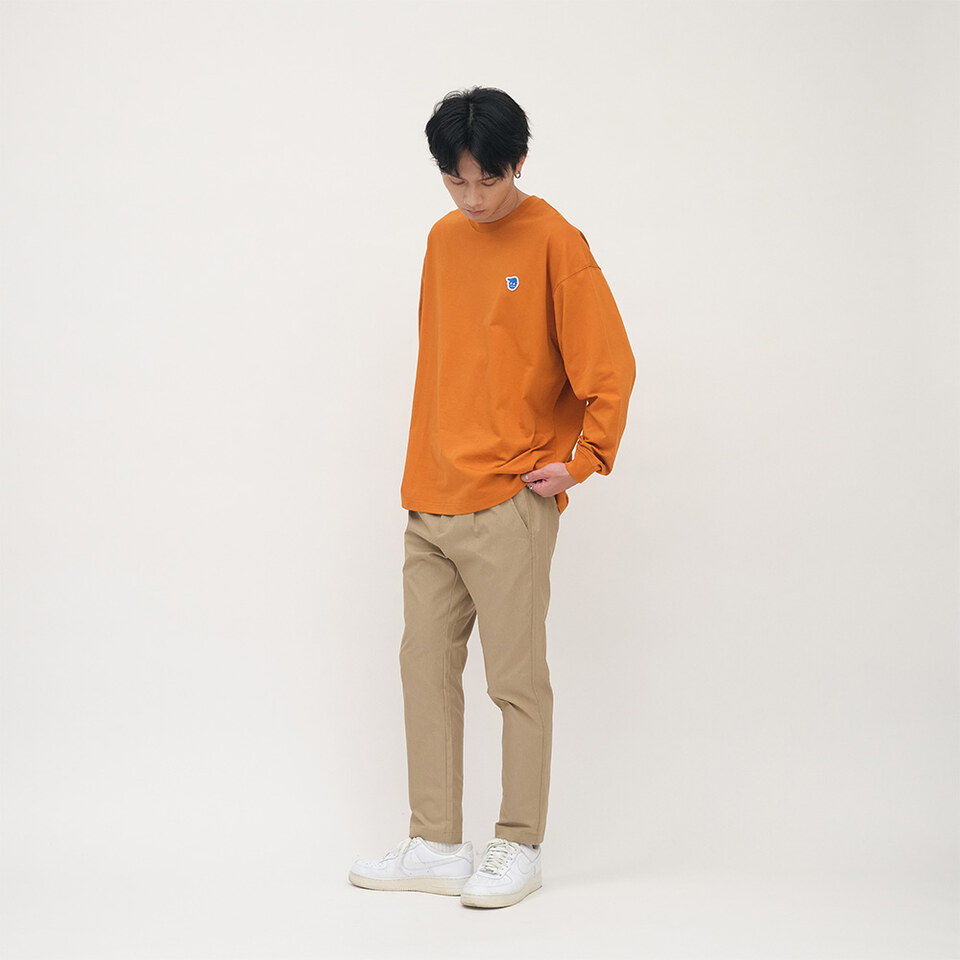 小P社長-Logo多色長袖TEE