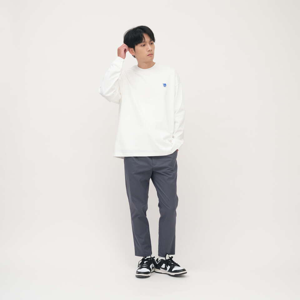 小P社長-Logo多色長袖TEE