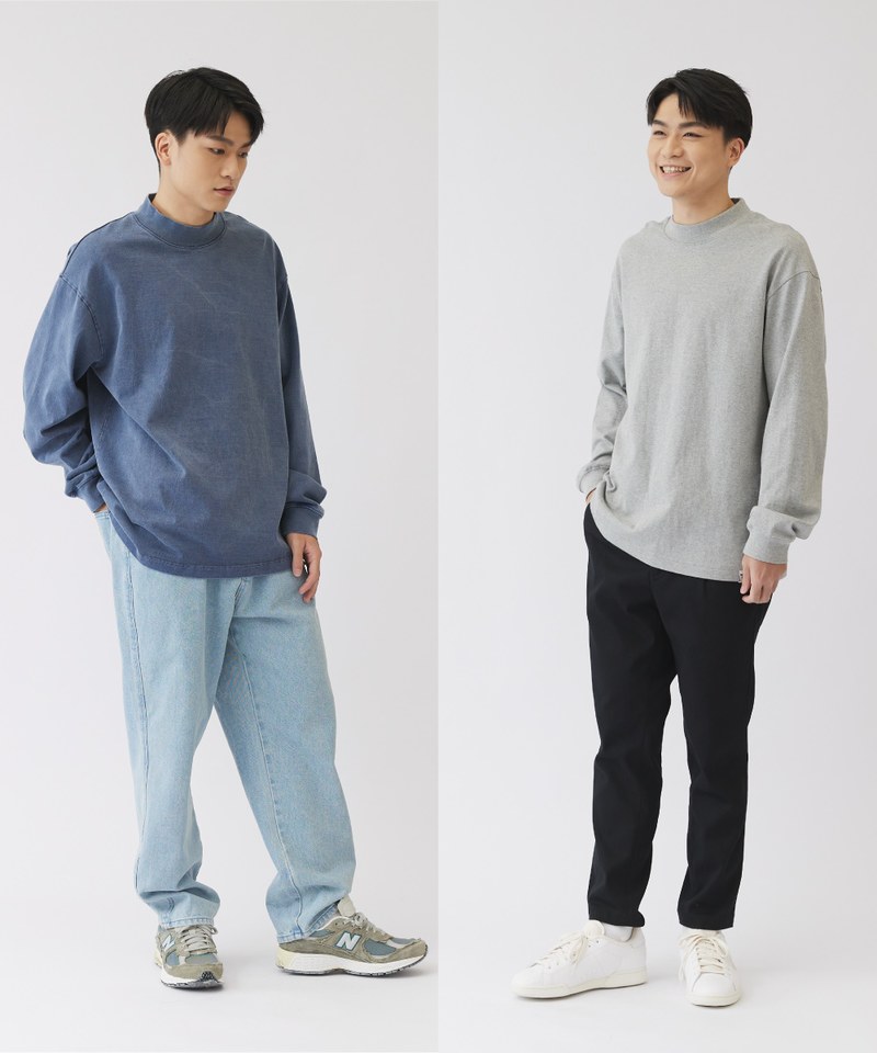 小P社長中高領重磅長TEE