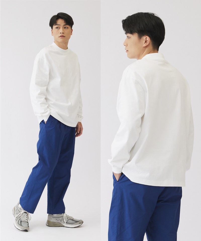 小P社長中高領重磅長TEE