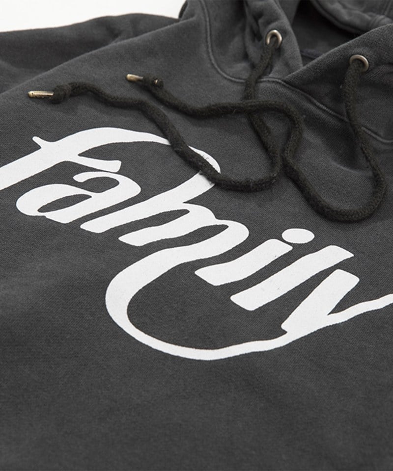 family signature hoodie 字體連帽大學Tee