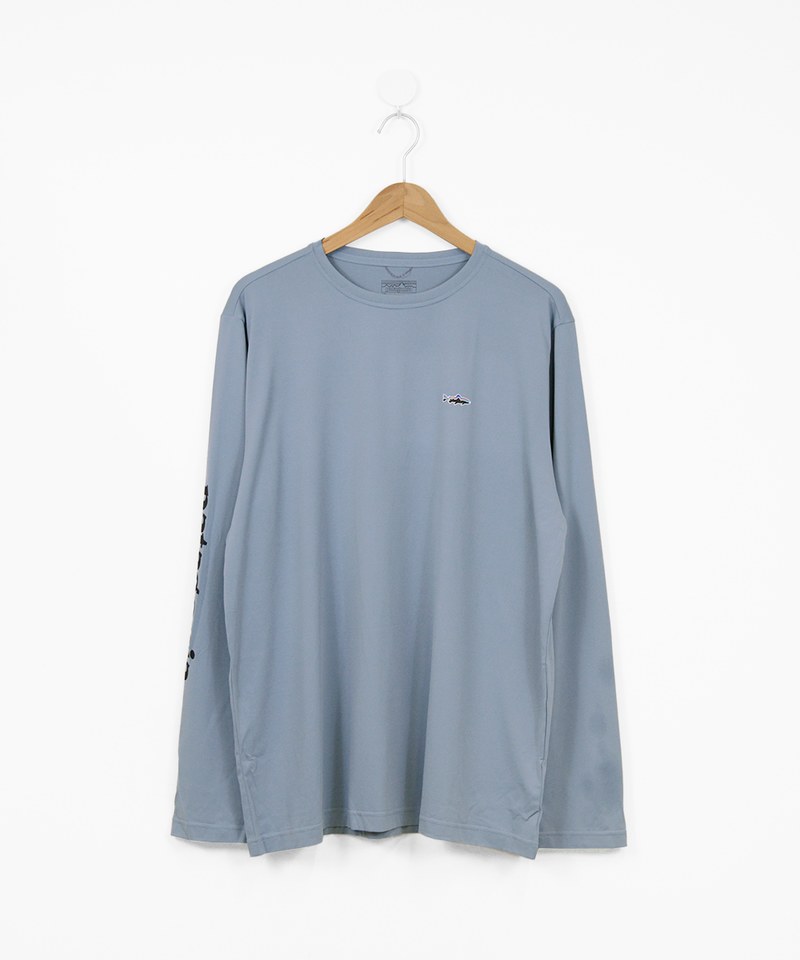 52147 吸濕快乾長TEE M's L/S Cap Cool Daily Fish Graphic Shirt