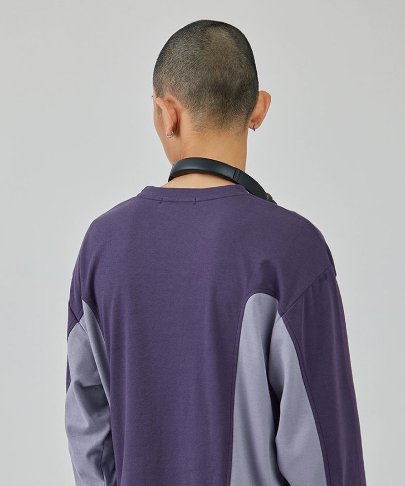 SFL9913-242 拼接長袖上衣 Paneled Long-Sleeve T