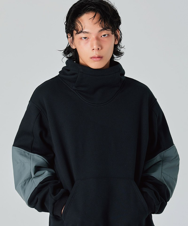 SFL9922-242 拼布連帽衫 Fleece Patchwork Hoodie