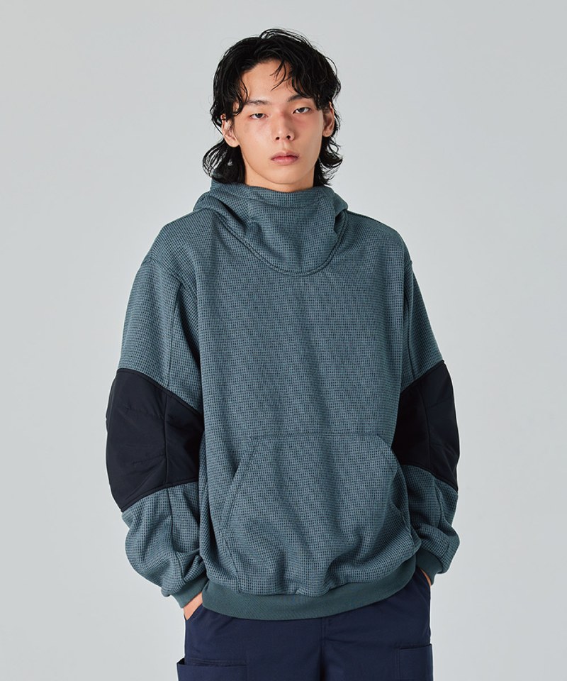 SFL9922-242 拼布連帽衫 Fleece Patchwork Hoodie