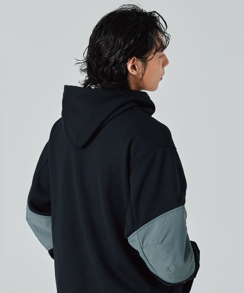 SFL9922-242 拼布連帽衫 Fleece Patchwork Hoodie