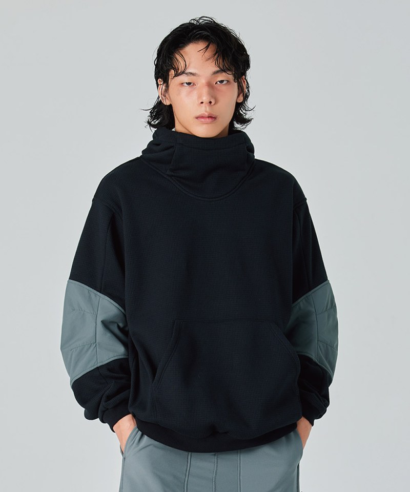 SFL9922-242 拼布連帽衫 Fleece Patchwork Hoodie