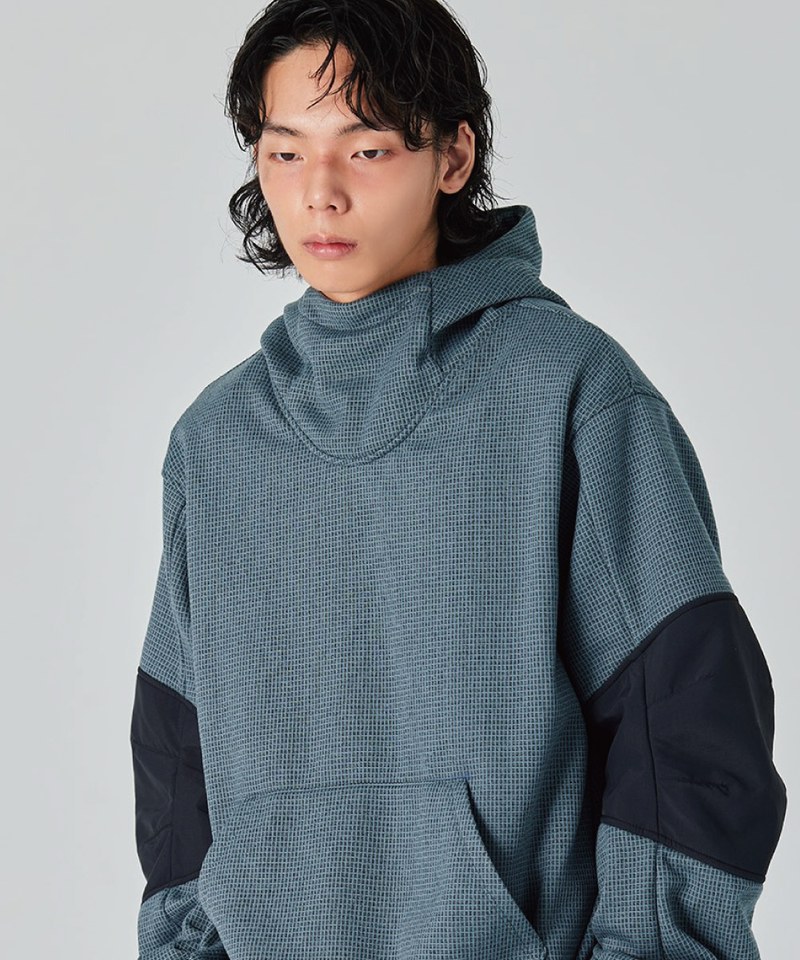 SFL9922-242 拼布連帽衫 Fleece Patchwork Hoodie