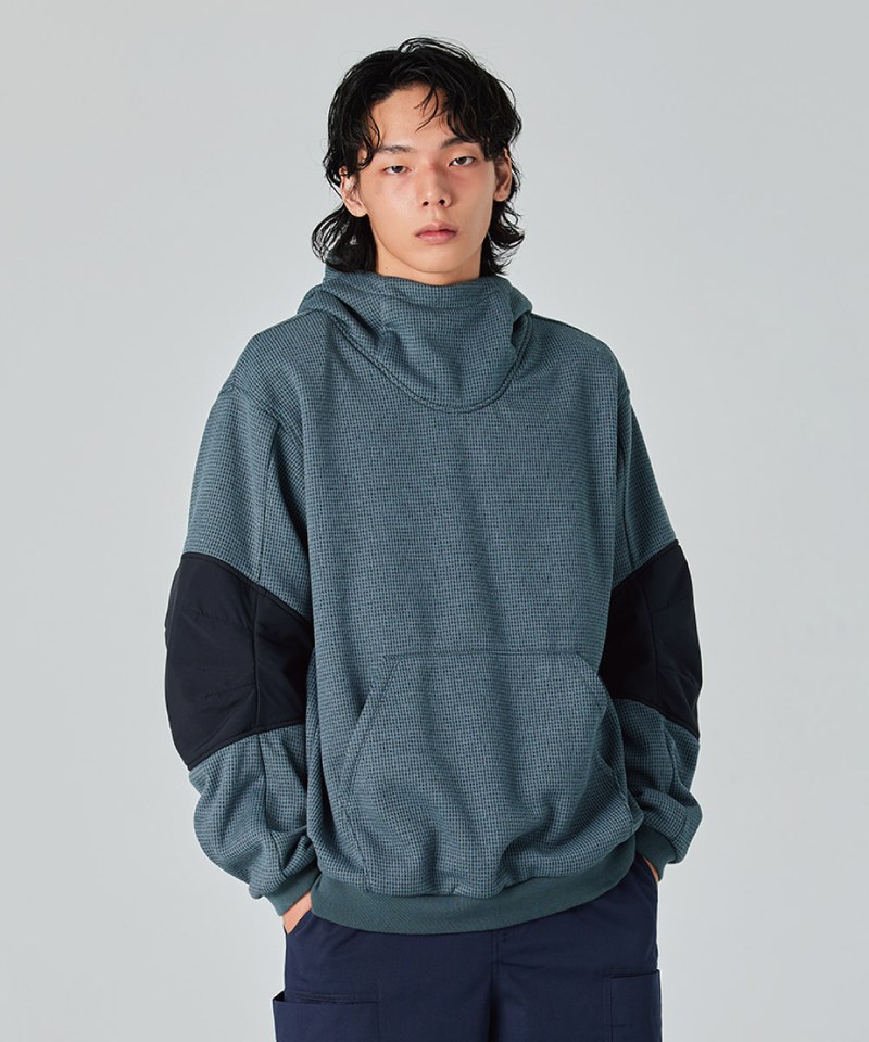 SFL9922-242 拼布連帽衫 Fleece Patchwork Hoodie