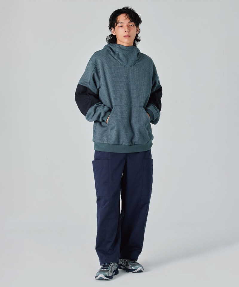 SFL9922-242 拼布連帽衫 Fleece Patchwork Hoodie