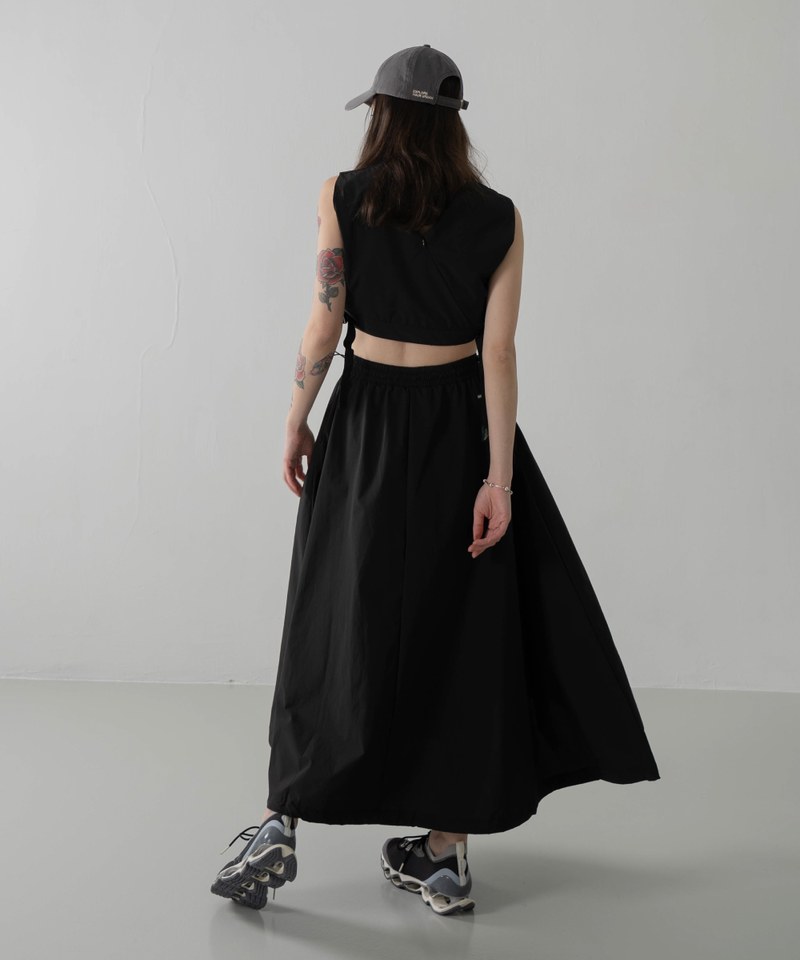 抽繩長裙 Sporty Nylon Full Skirts