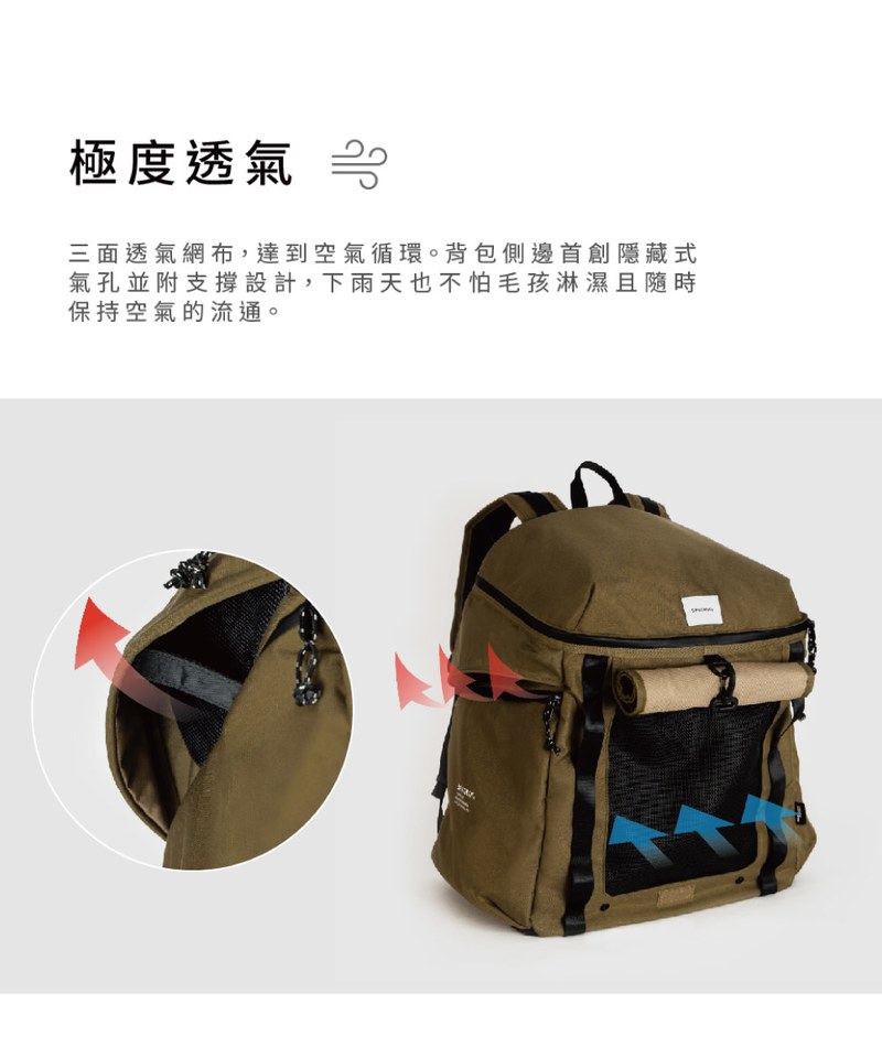 SPN3915-242 寵物機能後背包 Pets Backpack