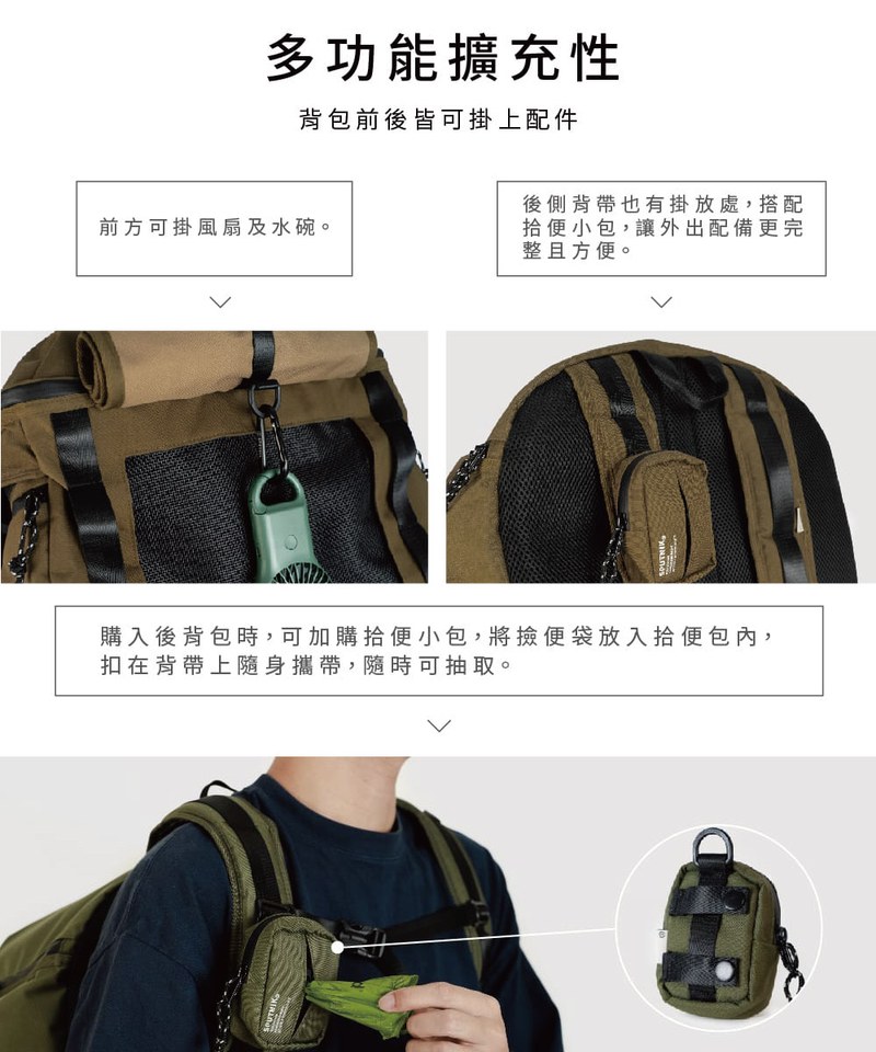 SPN3915-242 寵物機能後背包 Pets Backpack