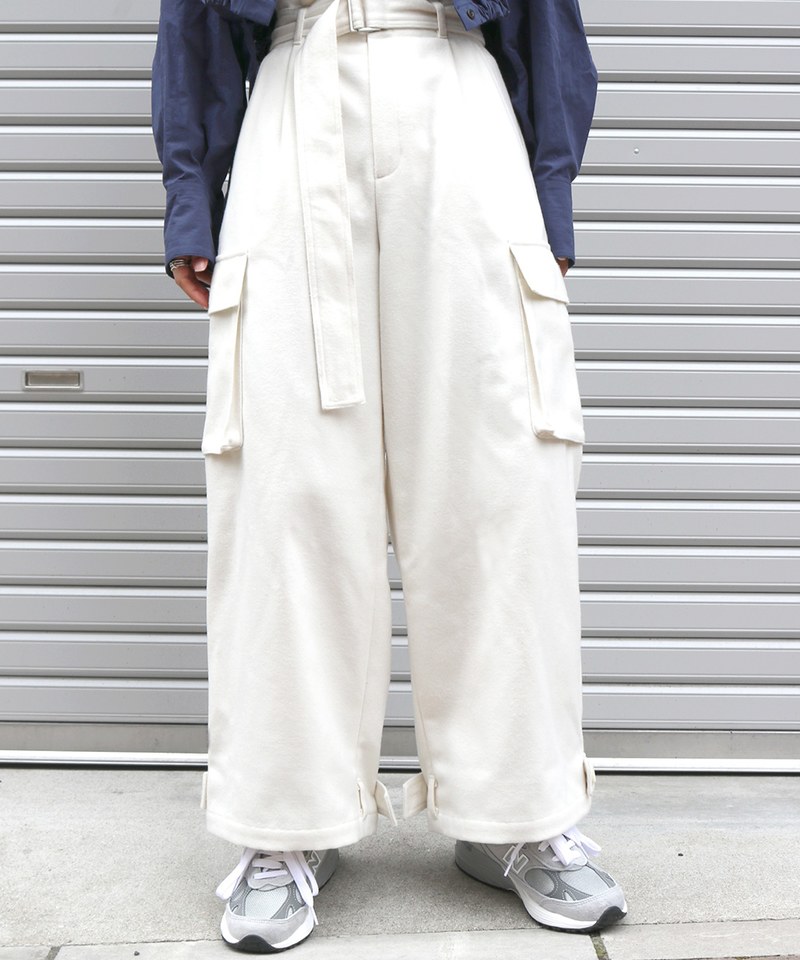 羊毛混紡工作長褲