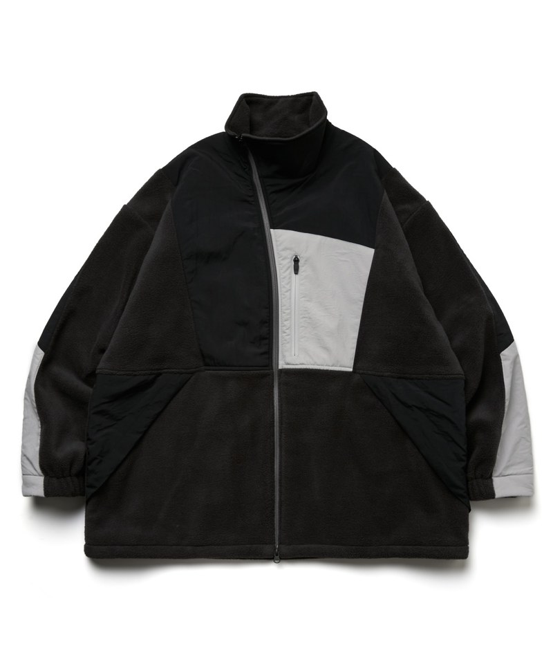 plain-me 聯名拼接刷毛外套 Hollow-Fleece Splice Jacket