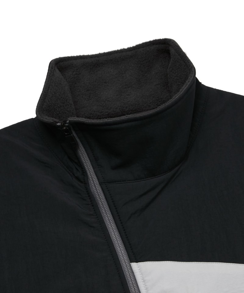 plain-me 聯名拼接刷毛外套 Hollow-Fleece Splice Jacket