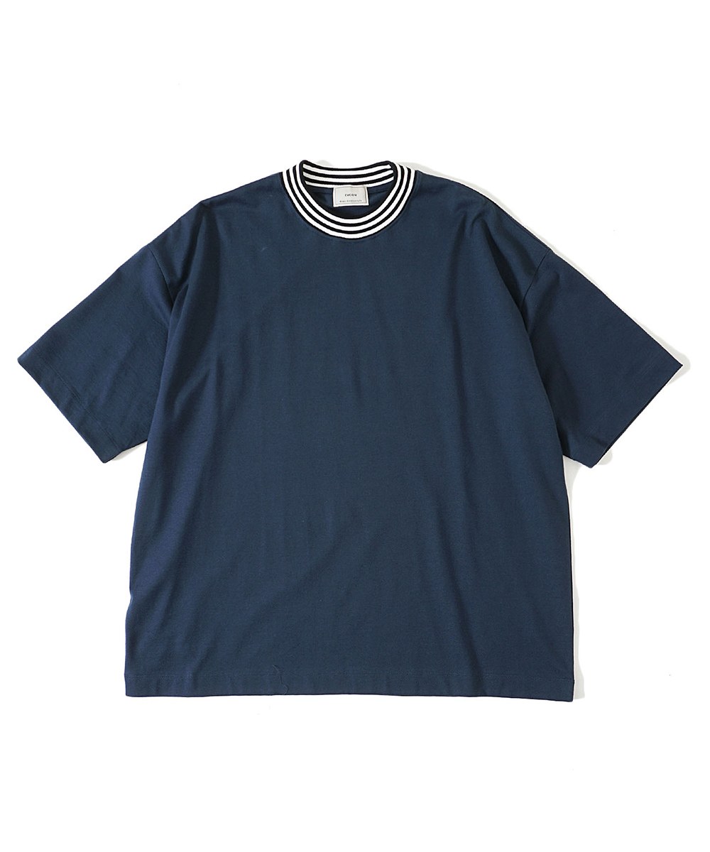 羅紋領條紋Tee BORDER RIB S/S T-SHIRT