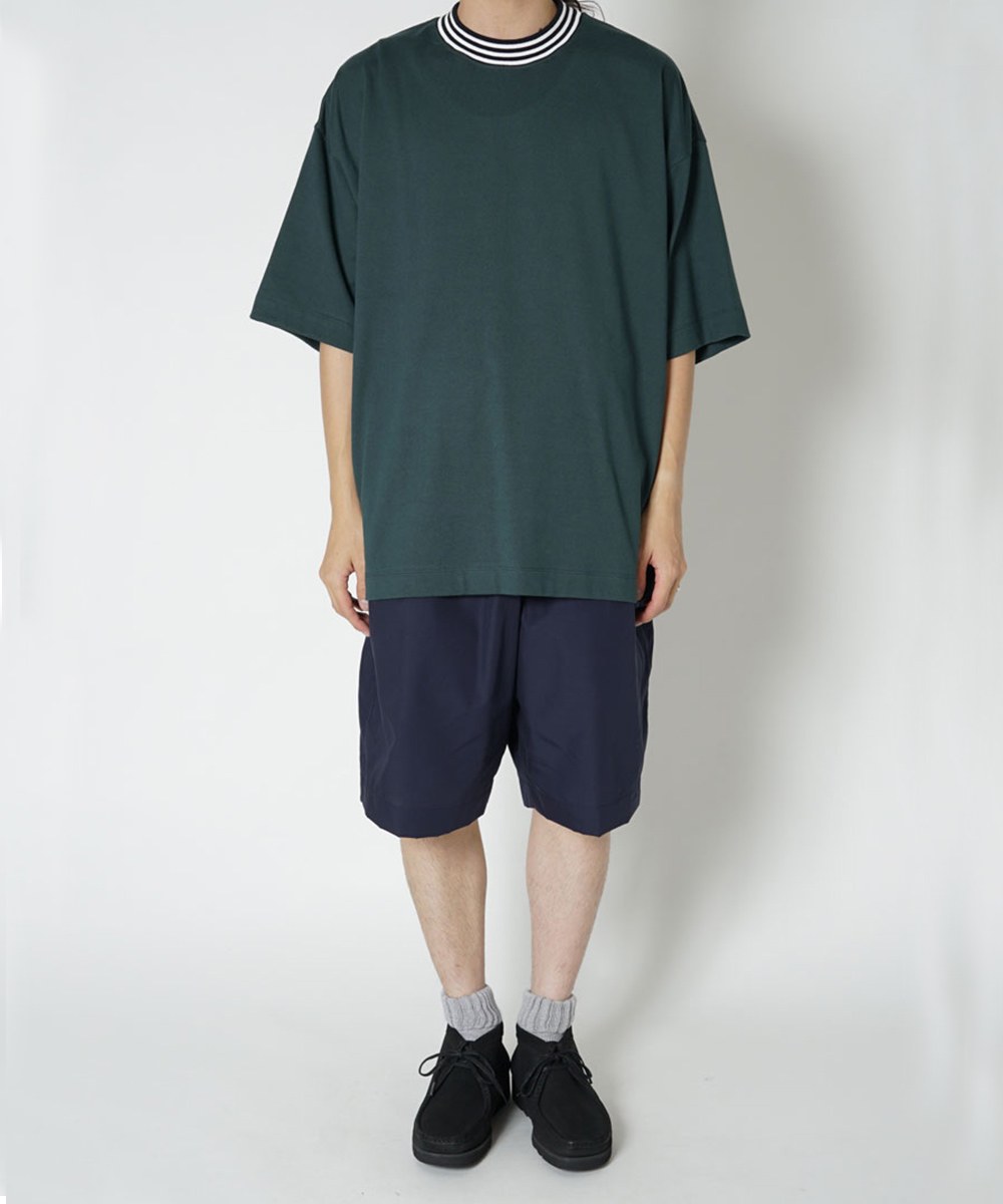羅紋領條紋Tee BORDER RIB S/S T-SHIRT