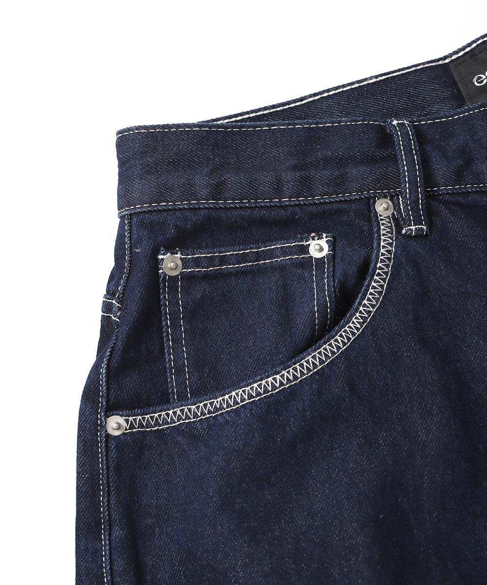 原色丹寧七分寬褲 RAW DENIM CAPRI PANTS