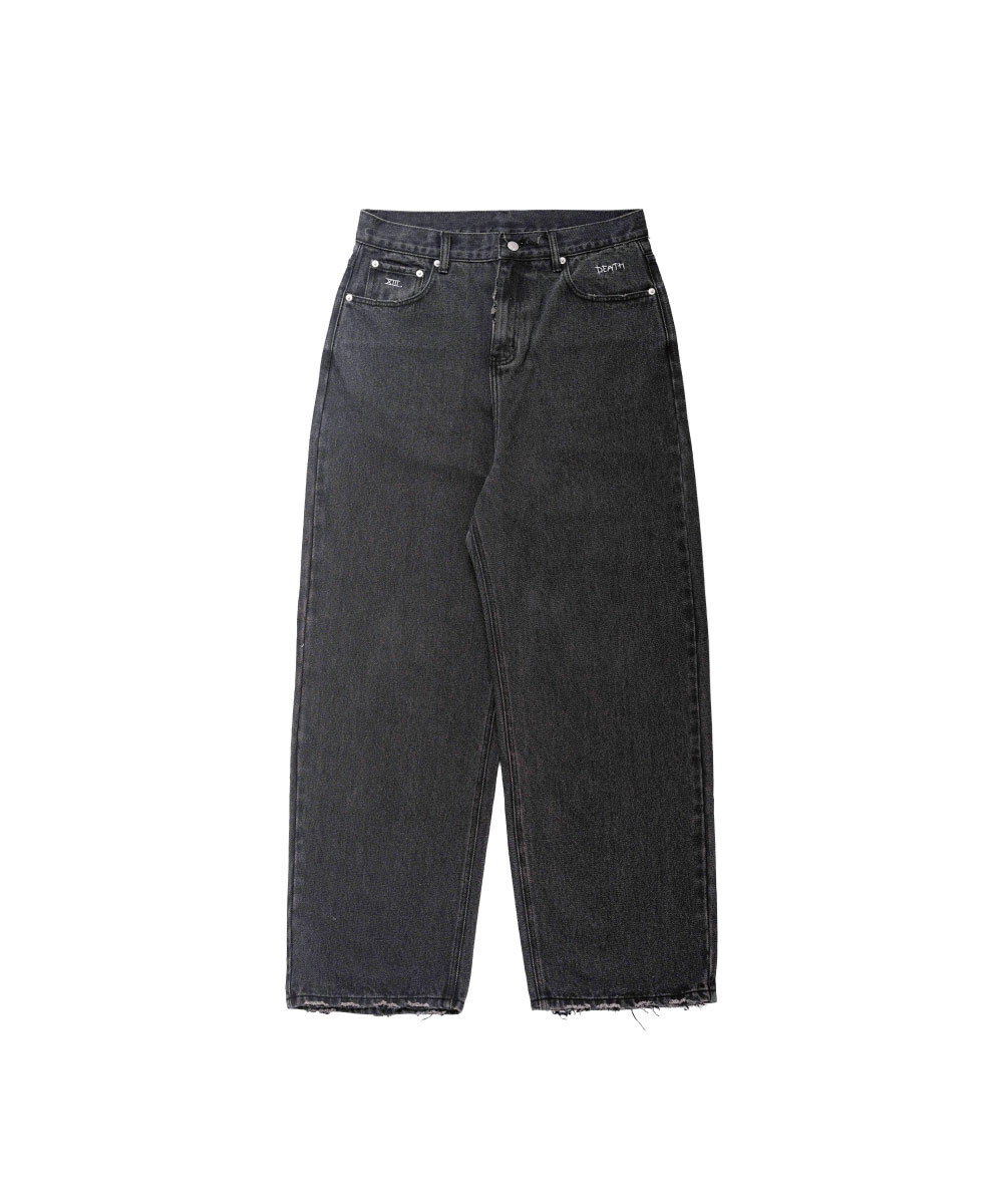 ESSENCE X SIC LEE RAW HEM BAGGY JEANS