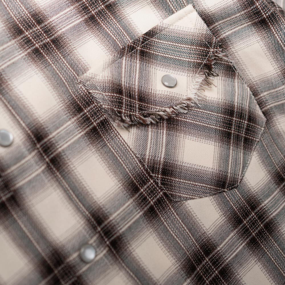 西部格紋襯衫 PLAID WESTERN SHIRT