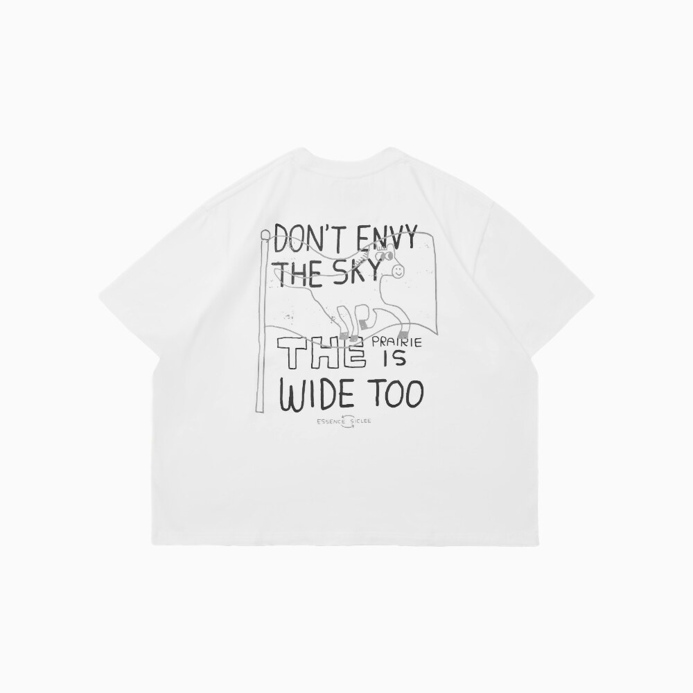 聯名圖像短Tee essence x sic lee keep running tee