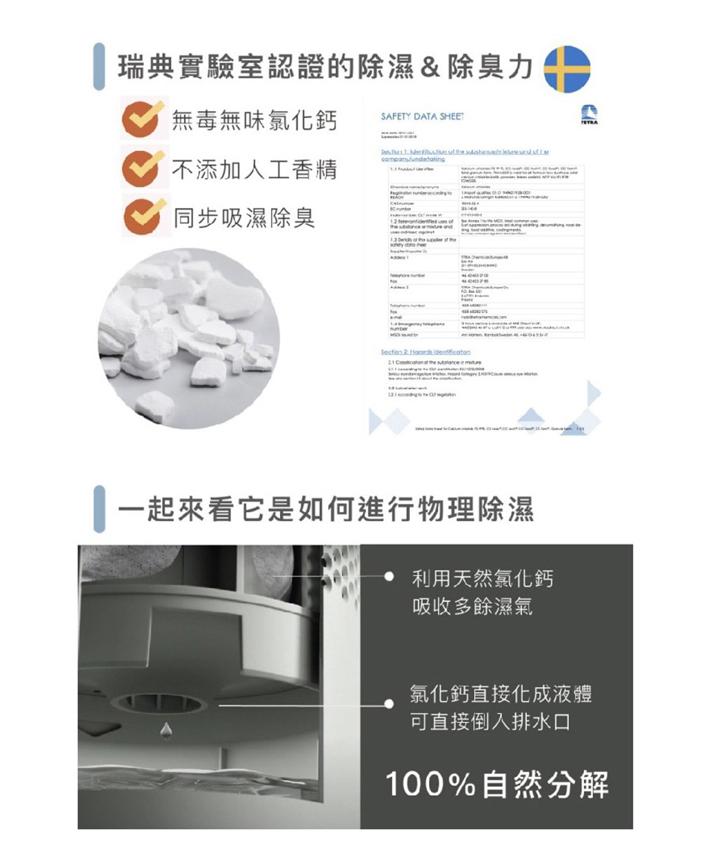 瑞典 乾乾好 Absodry 最美免插電除濕器(單機)