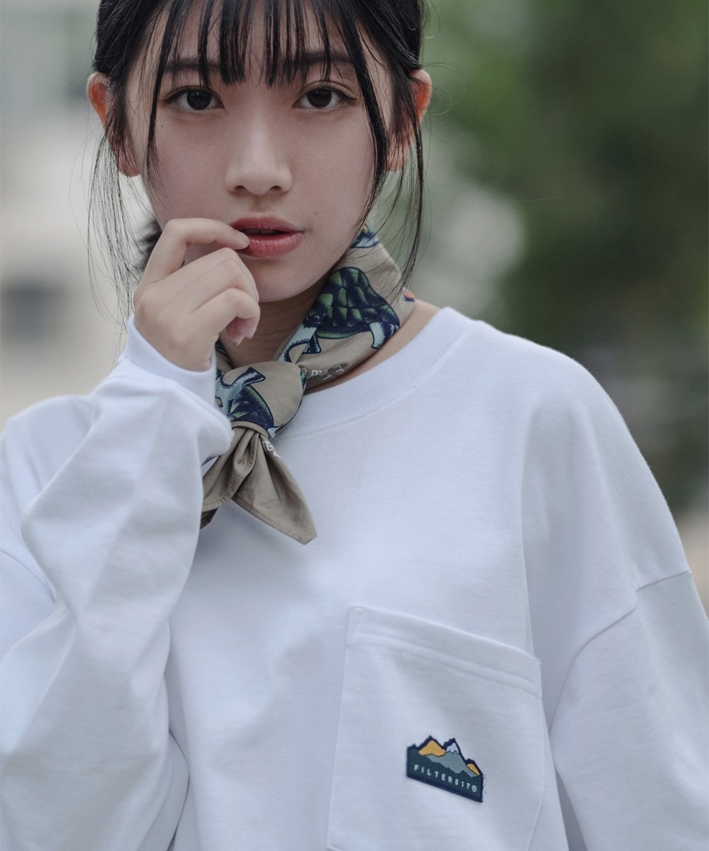 山峰標誌口袋長Tee