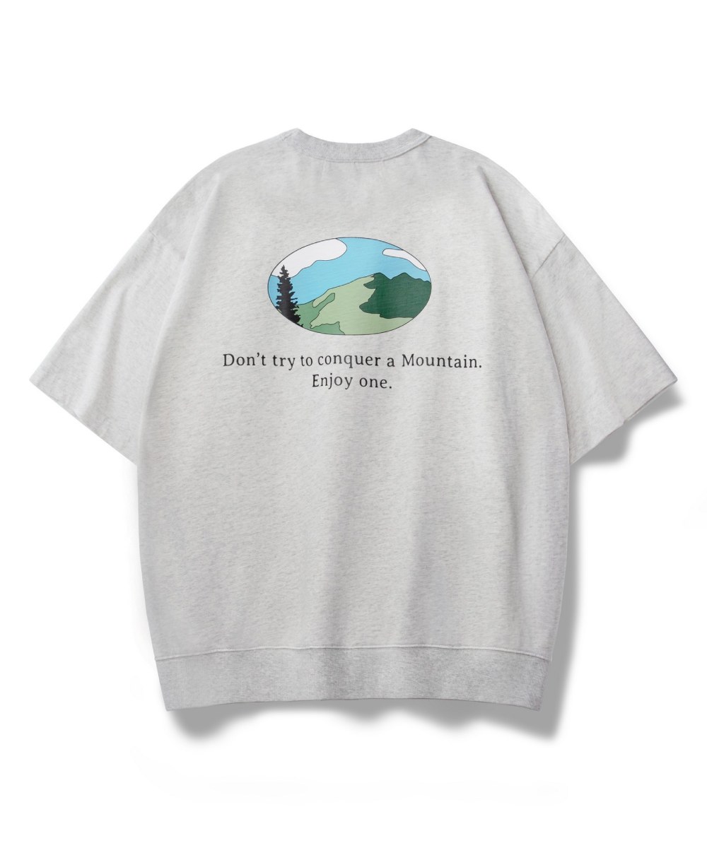 FILTER017 山脈圖像羅紋學院短Tee