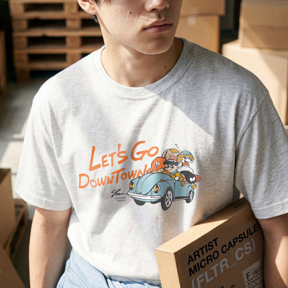 FILTER017 藝術家企劃 町田???? Let's Go Downtown圖像短T