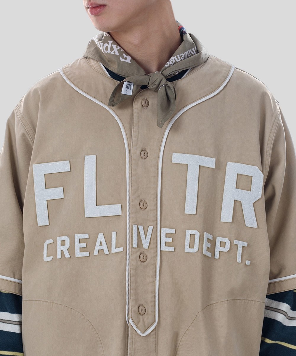 FLTR Baseball Shirt 厚磅洗舊棒球衫